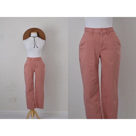 Salmon Pink Cotton/Polyester/Elastane Ankle‎ Jeans | 28 waist - Picture 1 of 10